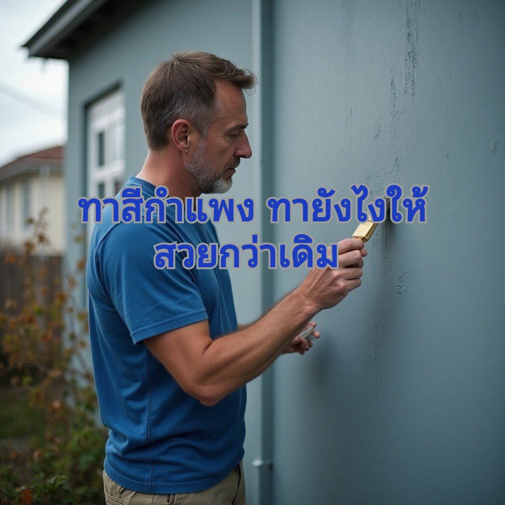 ทาสีกำแพงบ้าน