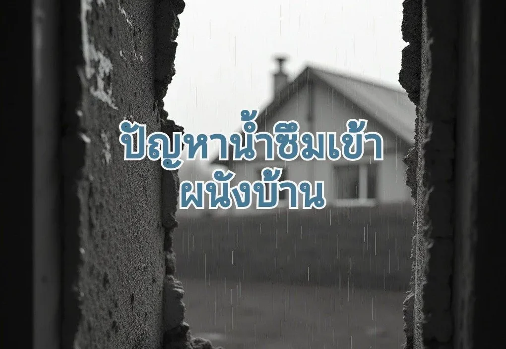 น้ำซึมเข้าผนังบ้าน